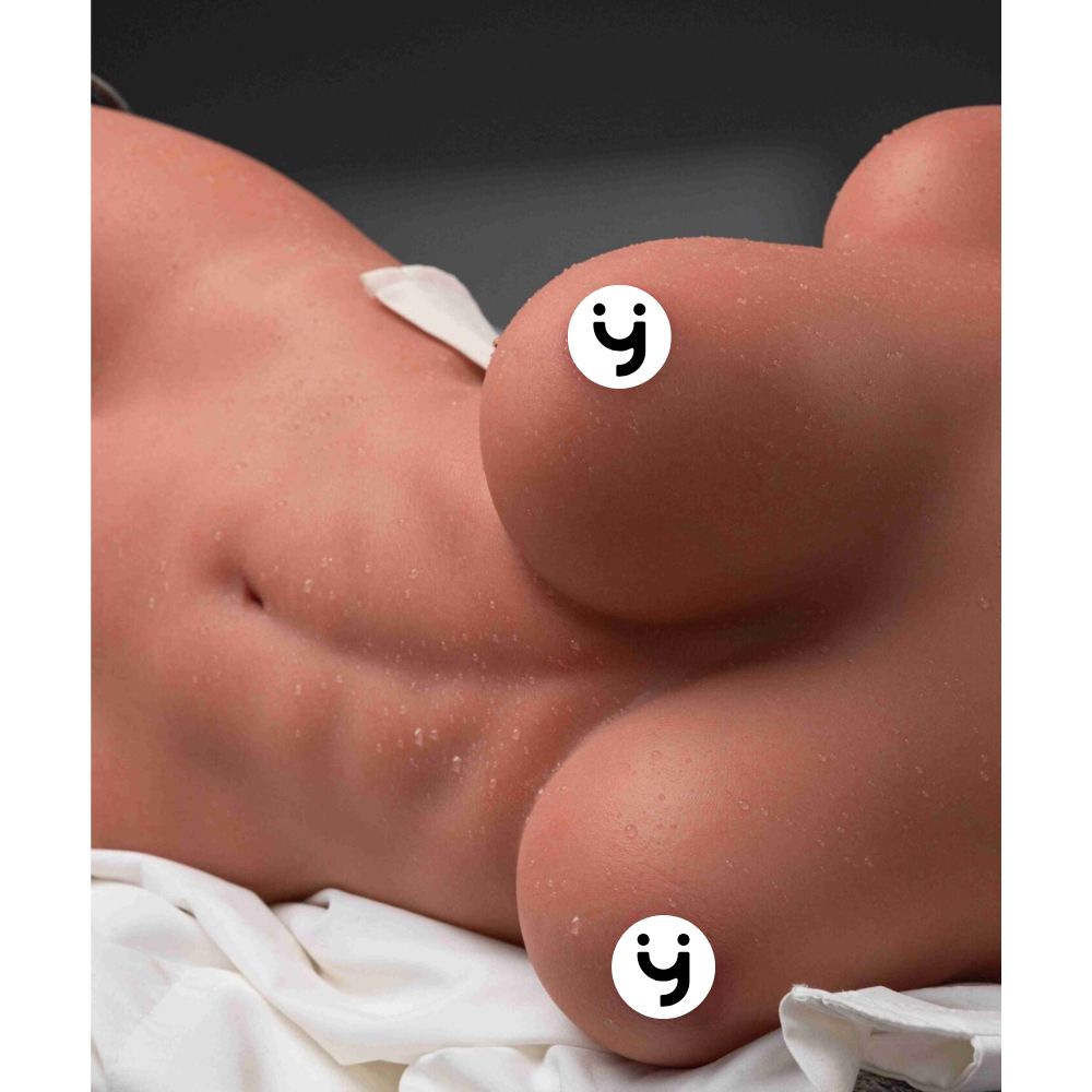 Half Body 04 健美女生 日燒肌 全矽膠半身軀幹娃娃 12.5 kg