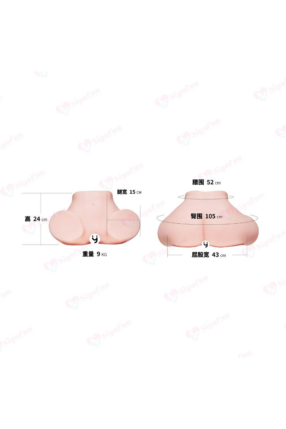 SG-T-002 Miwa TPE 臀部娃娃 9 kg